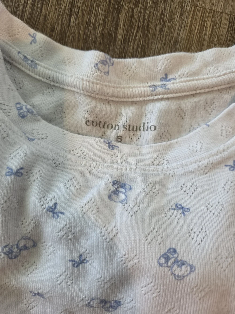 Girls Size 14 Blue “Perfect As Is” Sweatpants & Bear/bow Top 2-Piece Outfit